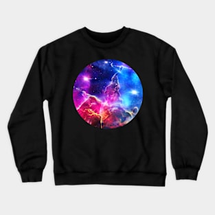 Galaxy Cosmos Space Astro Art Astrophotography Universe Stars Nebula Colorful Art Poster Crewneck Sweatshirt